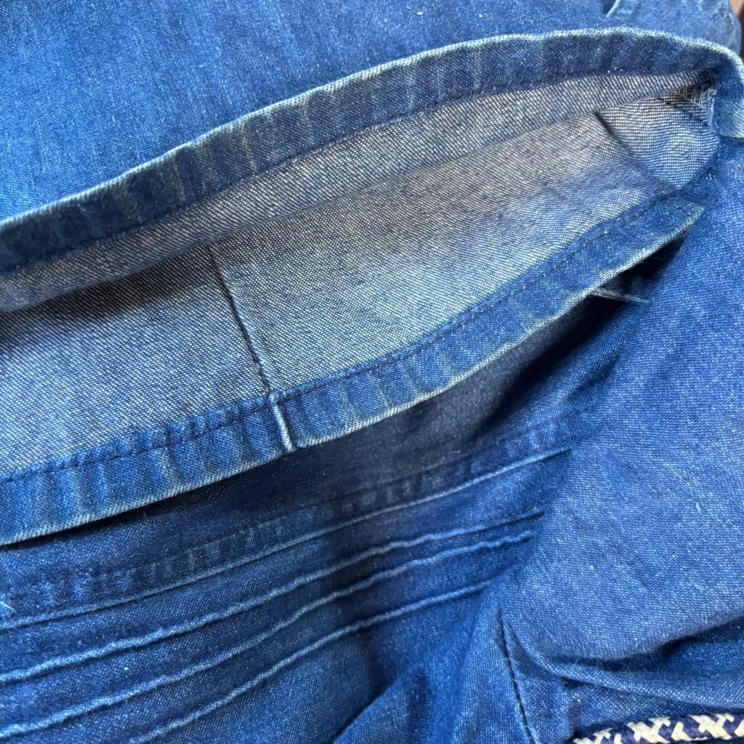 misstexwood デニムサロペット Sサイズ　ジャンプスーツ　ベルボトム