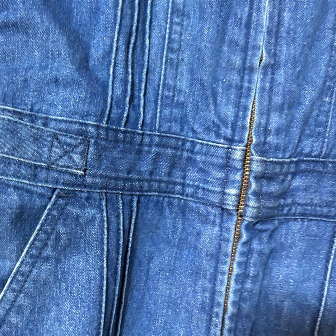 misstexwood デニムサロペット Sサイズ　ジャンプスーツ　ベルボトム