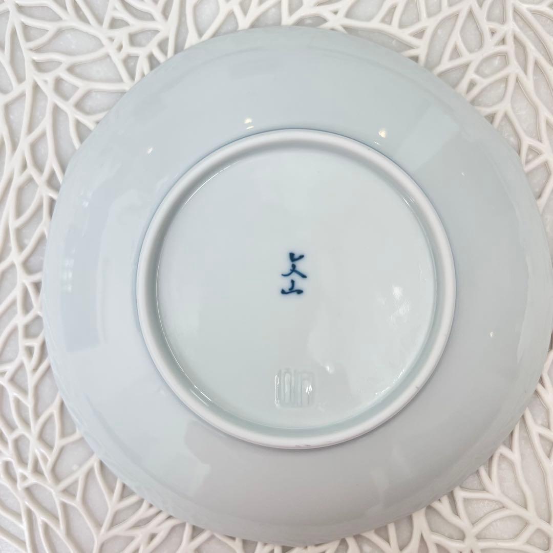 《5枚セット》　プラチナ牡丹　文山窯　有田焼　取り分け皿　ケーキ皿