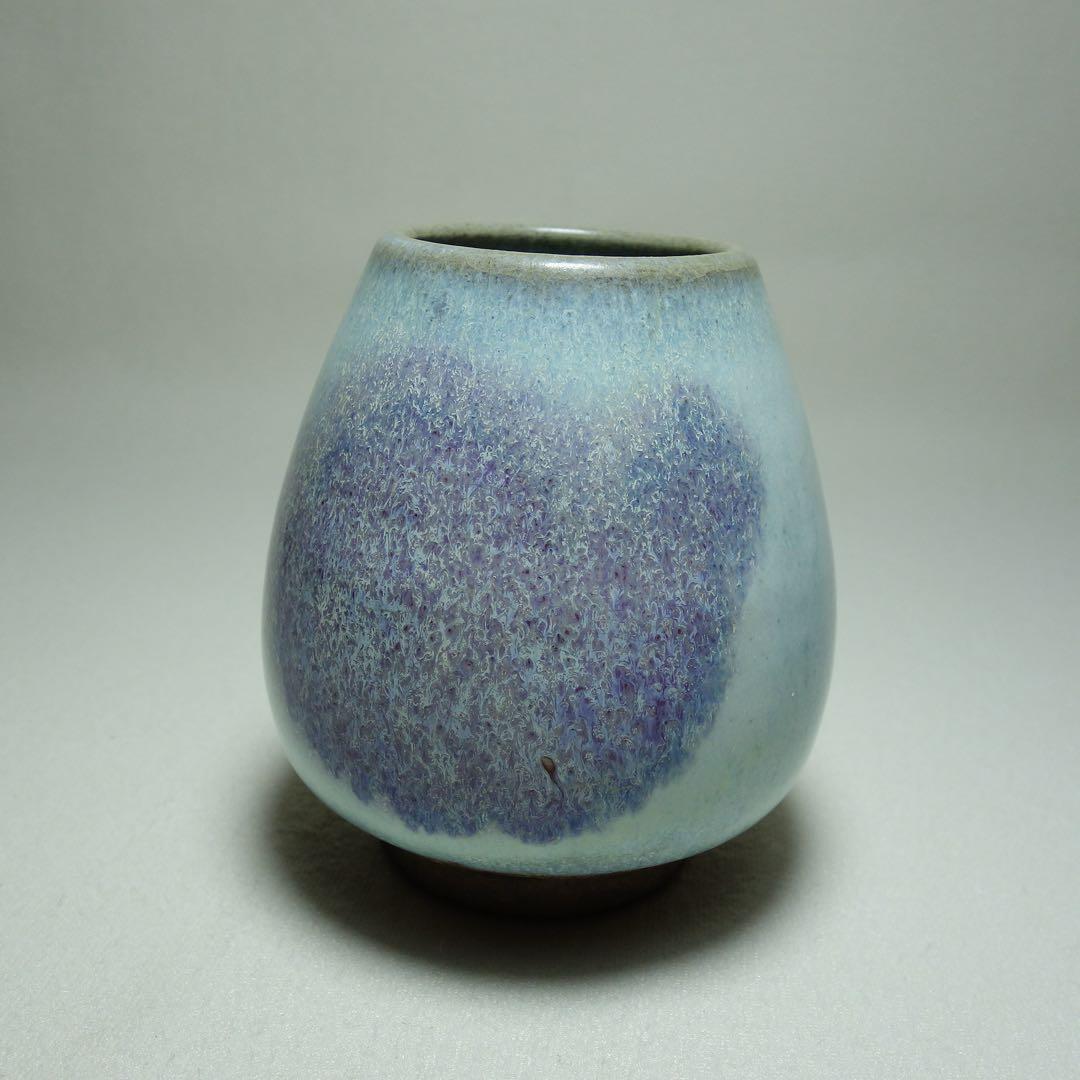 元時代 鈞窯 窯変釉 鶏心罐 中国古陶磁 中国美術 C1A022 中国美術