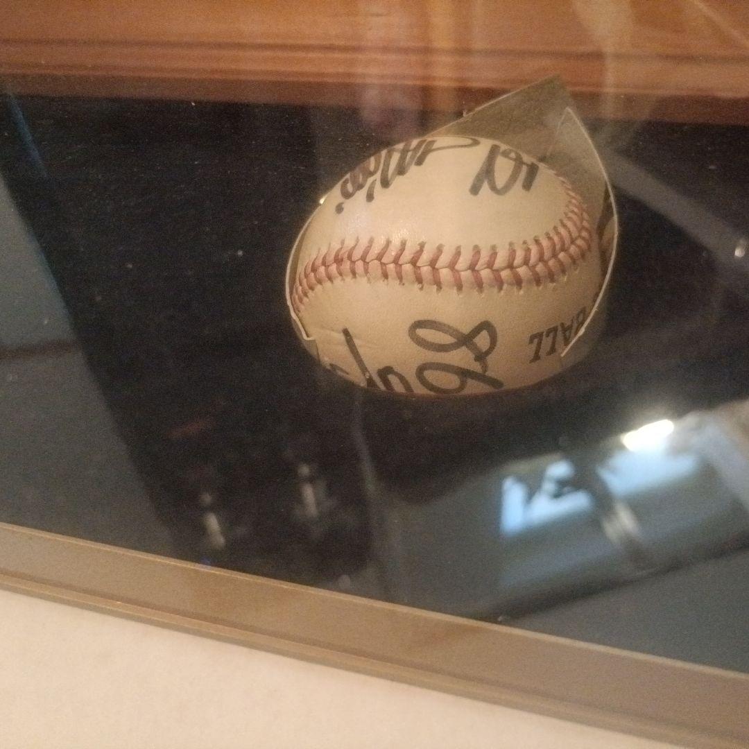 王貞治　868号　サイン色紙&ボール　特注額入り　読売ジャイアンツ