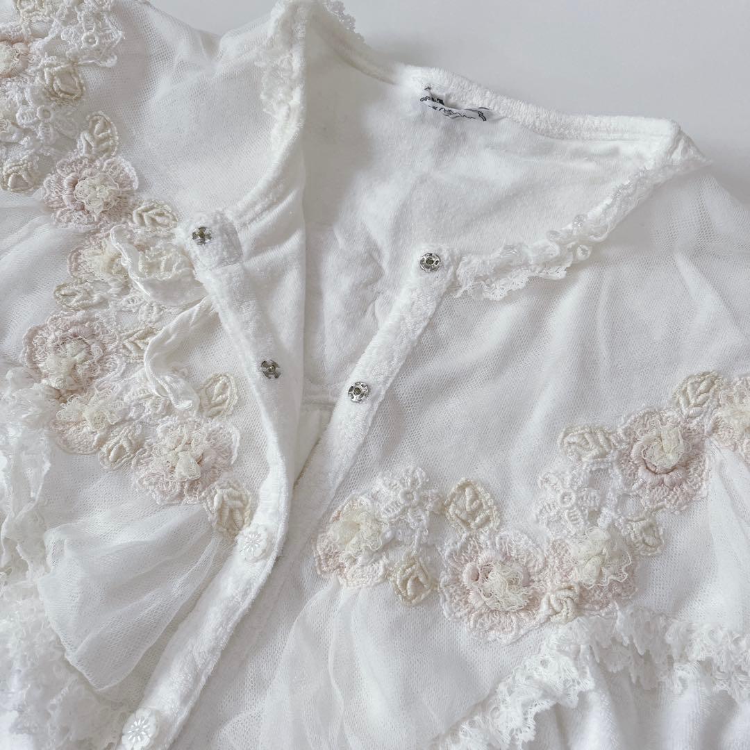 ヒスクローネ　パジャマ　ルームウェア　ホワイト