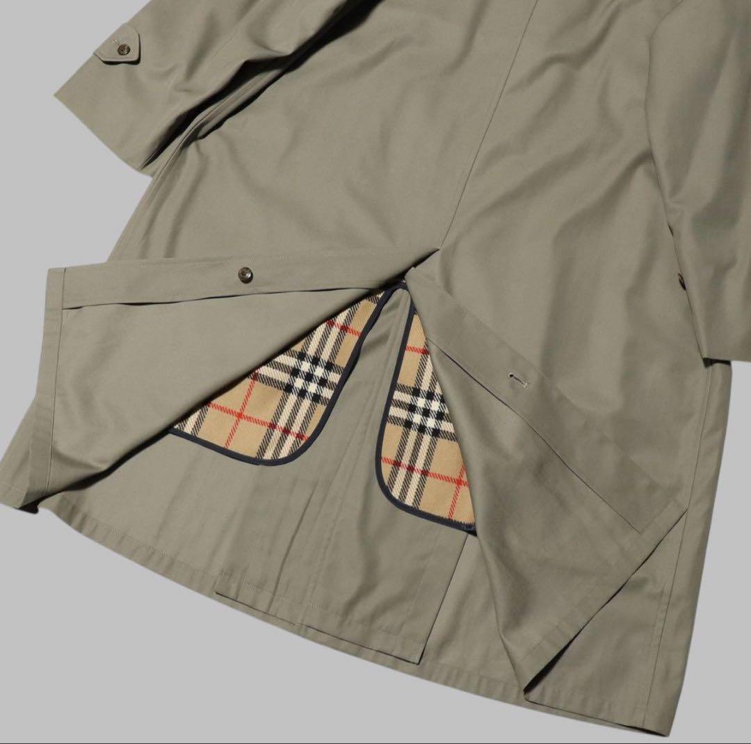極美品★BURBERRY★ステンカラーコート★ノバチェック 中綿ライナー★とろみ