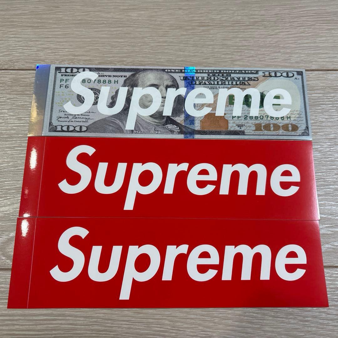 supreme 25FWノベルティ ステッカー ドル ボックス ロゴ BOX - メルカリ