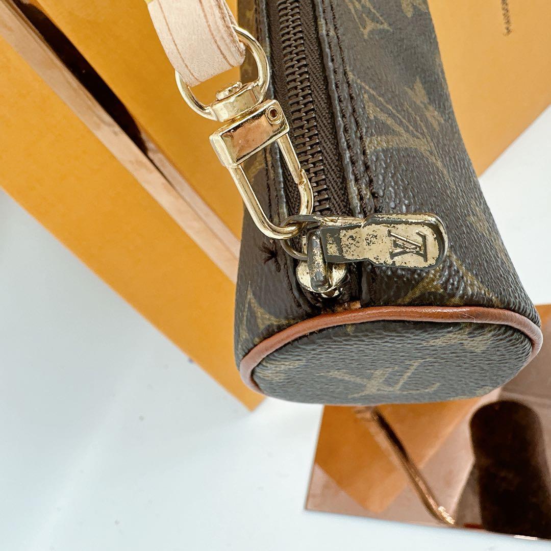 ルイヴィトン モノグラム パピヨン付属ポーチ ストラップ補修品 - メルカリ