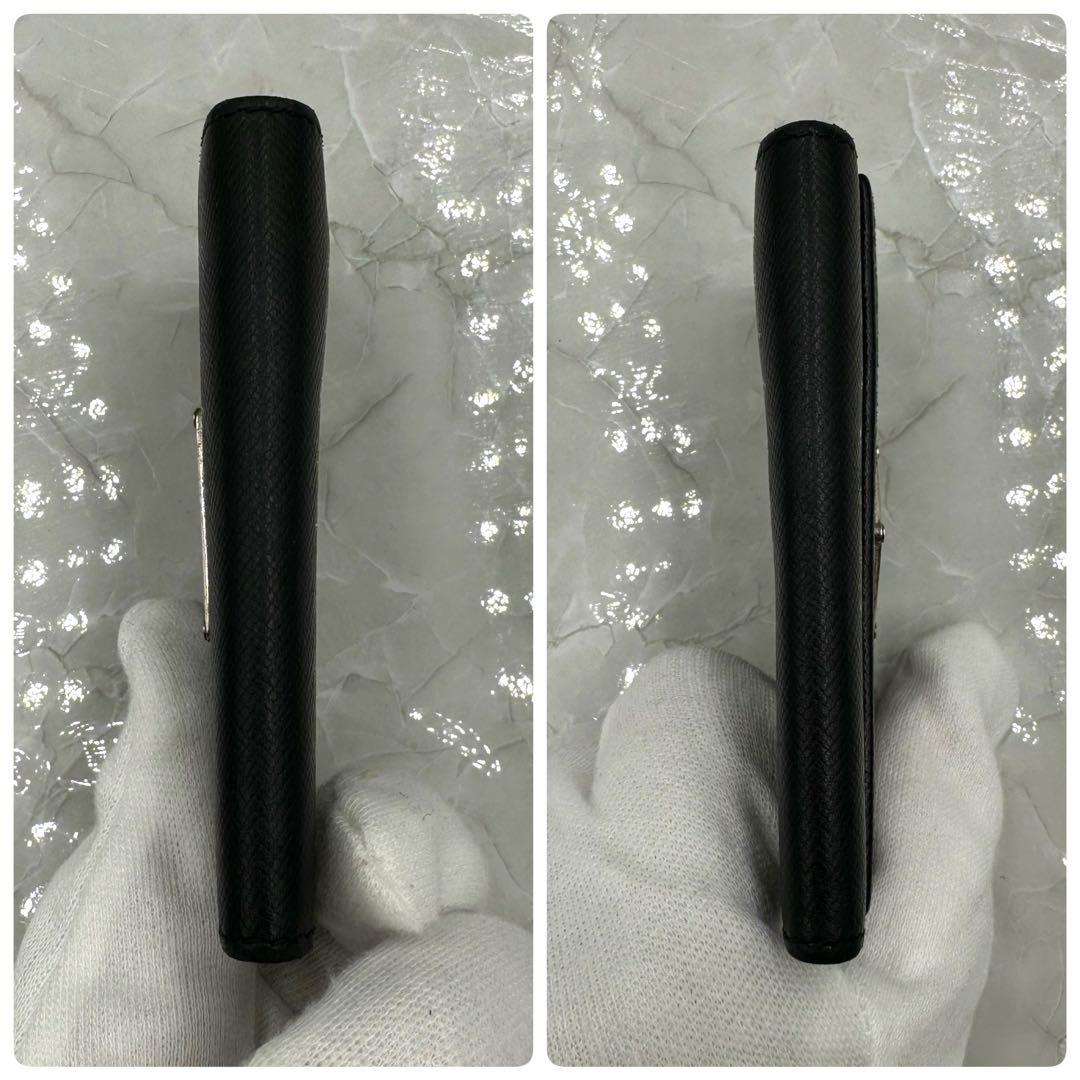 ✨️美品 PRADA プラダ キーケース 6連 サフィアーノ レザー 三角プレート