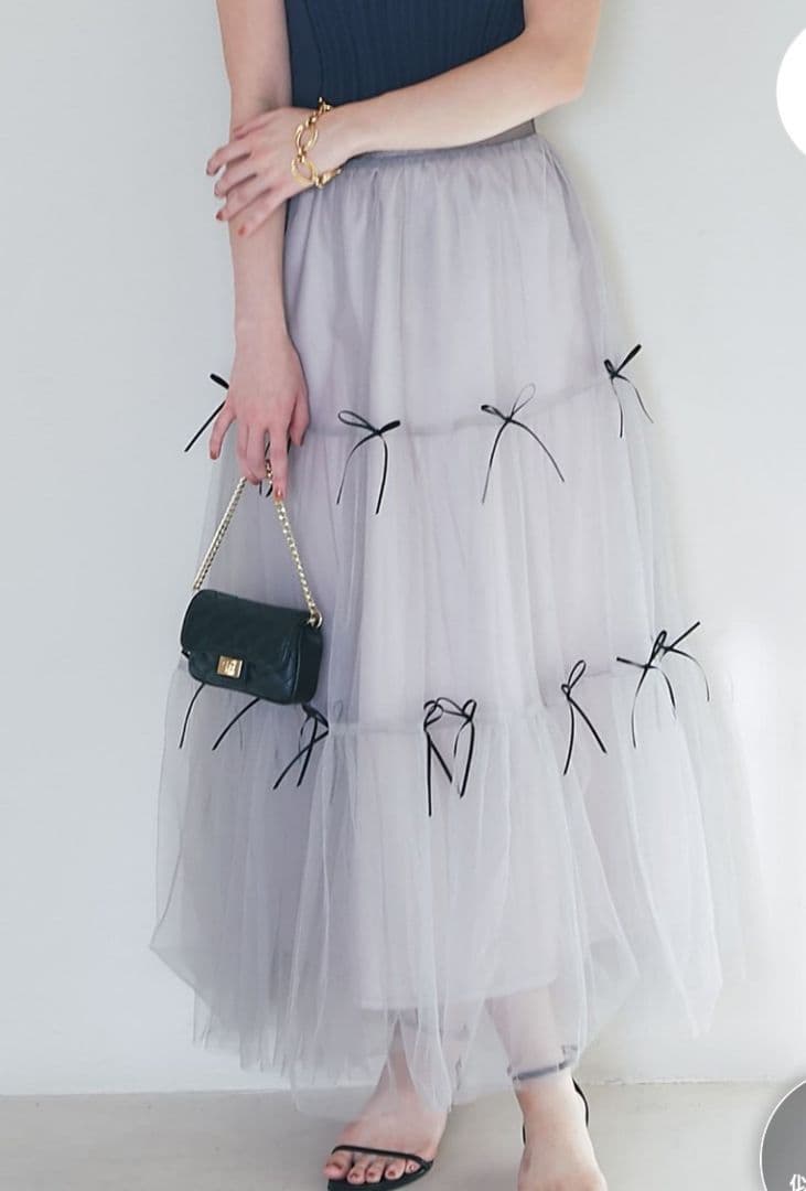 ラブテックボンボン　最強愛されメニーリボンチュールティアードスカートPS