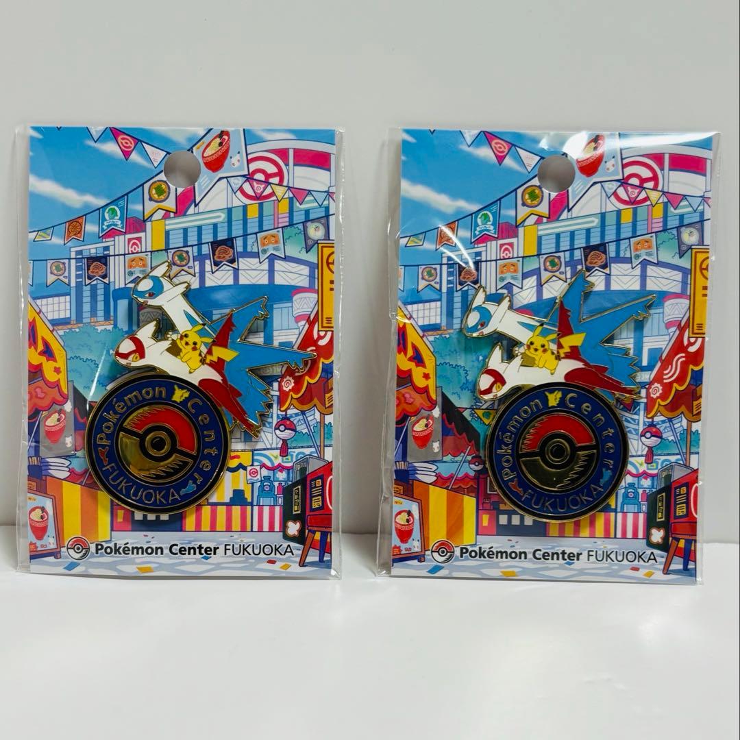 福岡限定］ポケモンセンター ピンズ ピンバッジ 福岡 フクオカ 2個