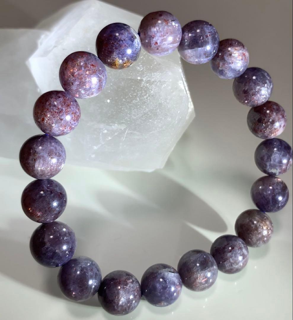 ★極上品★ ブラッドショットアイオライト　アイオライトサンストーン　ブレスレット