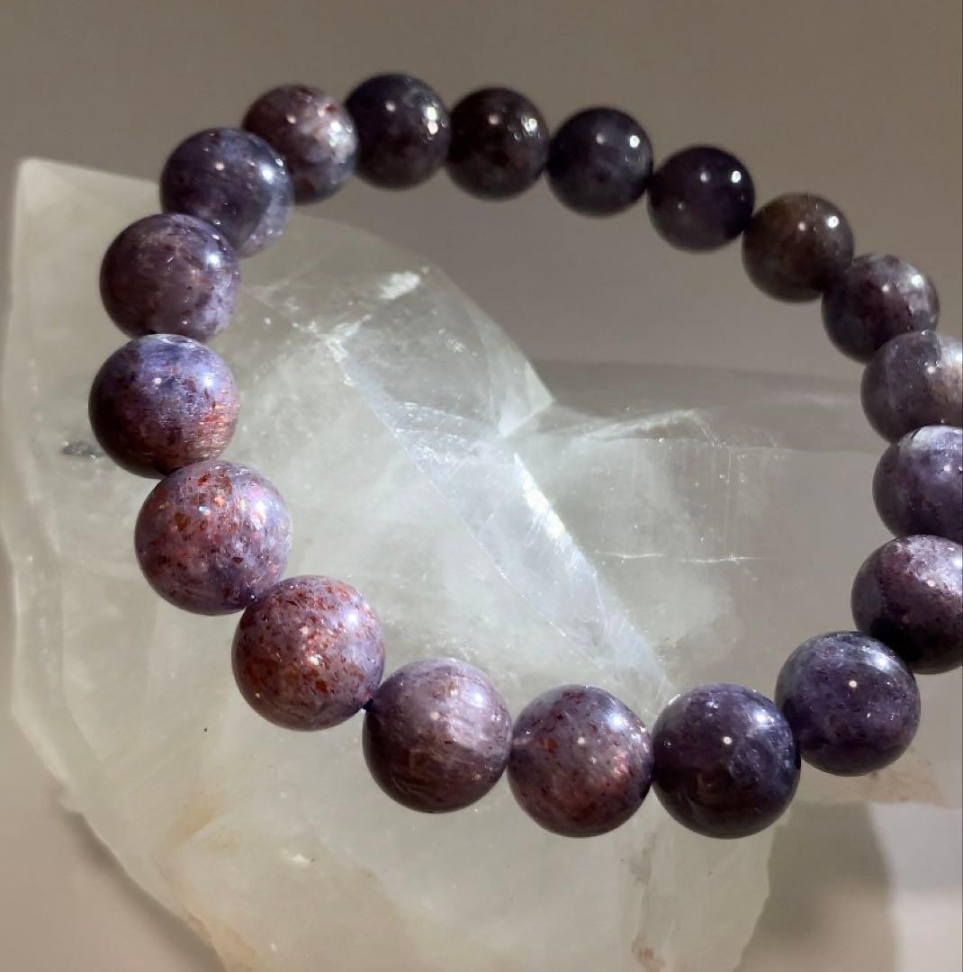 ★極上品★ ブラッドショットアイオライト　アイオライトサンストーン　ブレスレット