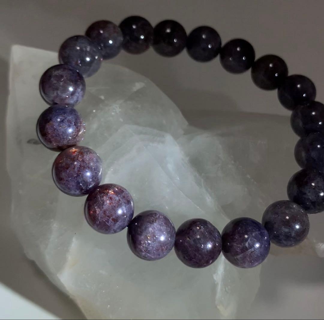 ★極上品★ ブラッドショットアイオライト　アイオライトサンストーン　ブレスレット
