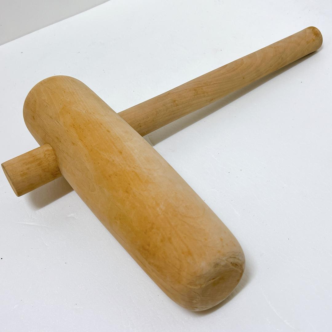 【良品✨送料無料】ミニうす　5合もちつき用　小型臼 杵と臼セット