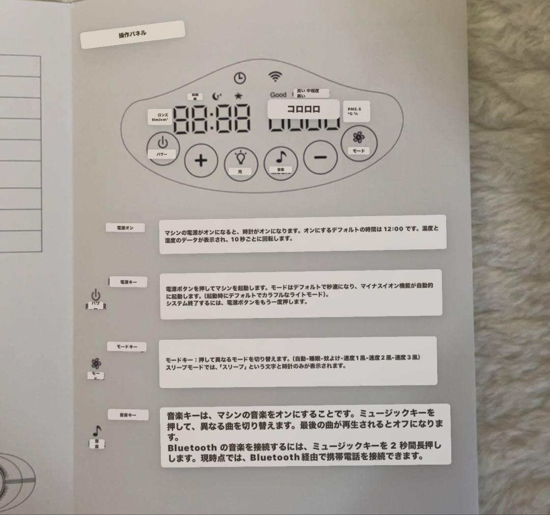オリーライフ　マイナスイオン発生器、空気清浄機