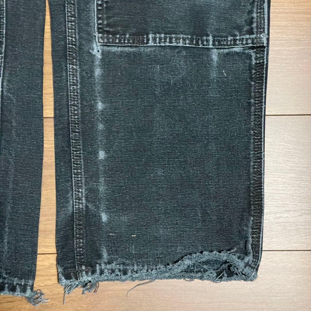 carhartt ダブルニー ブラック アメリカ製 W34L29.5