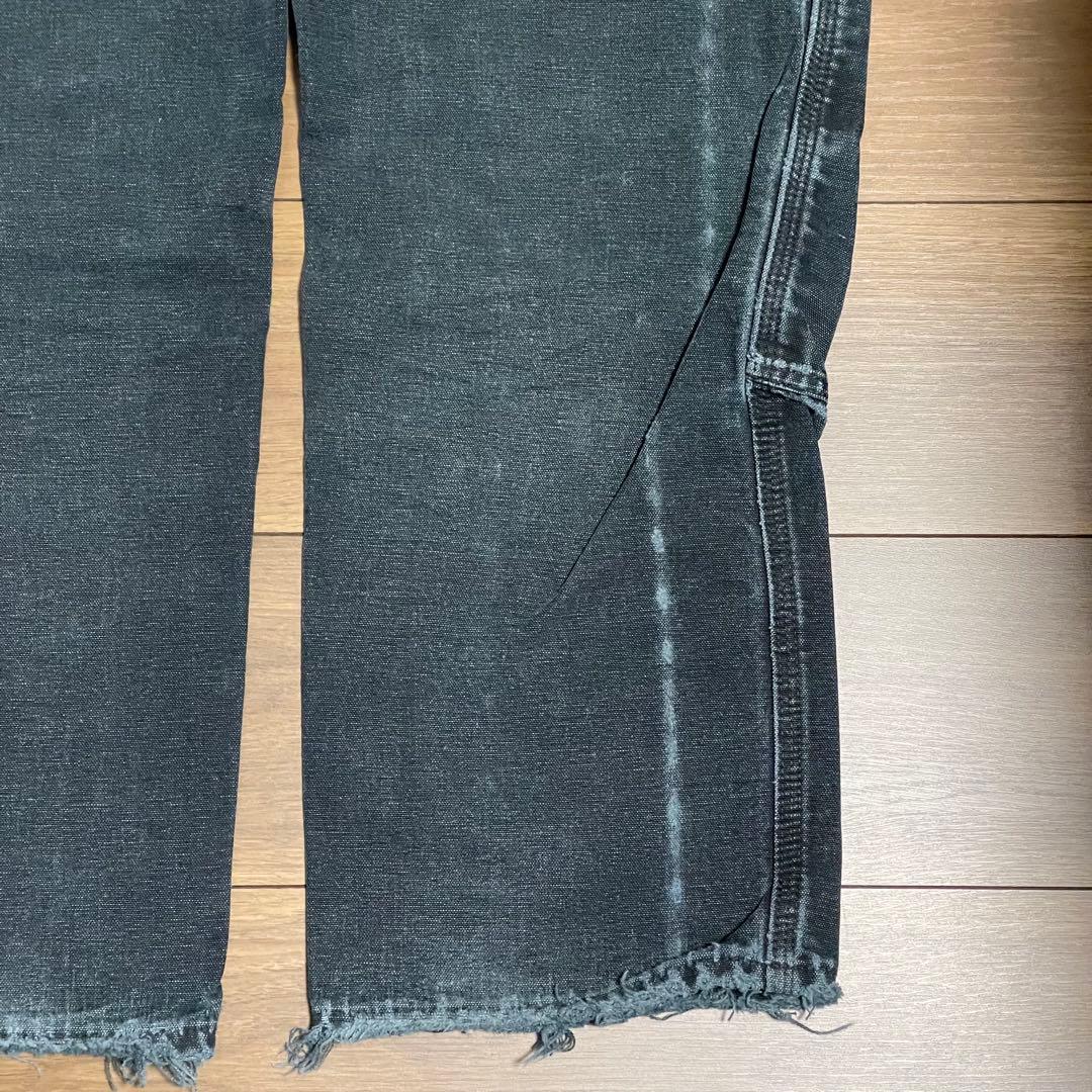 carhartt ダブルニー ブラック アメリカ製 W34L29.5