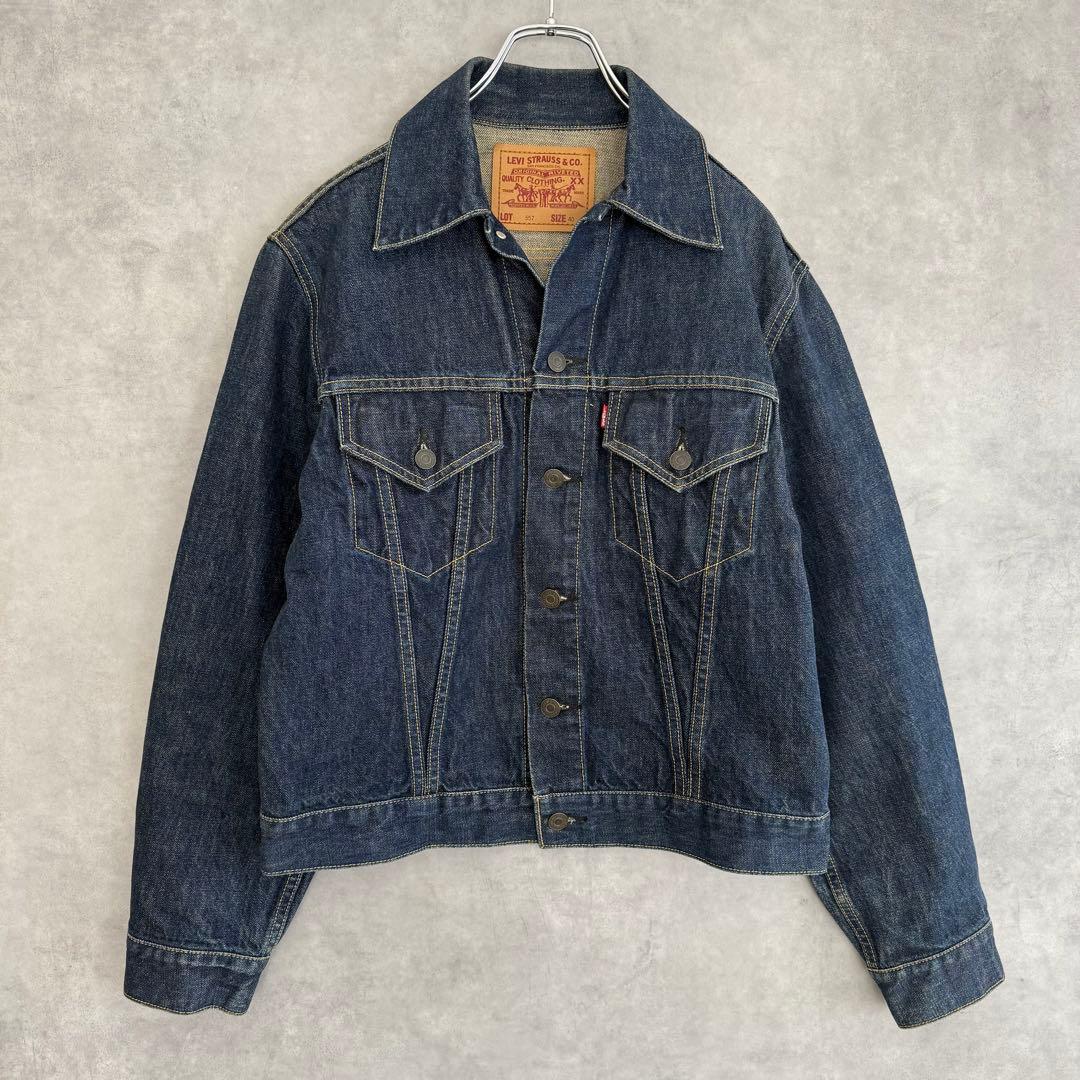 90s日本製復刻 LEVI'S リーバイス 71557 3rd デニムジャケット - メルカリ