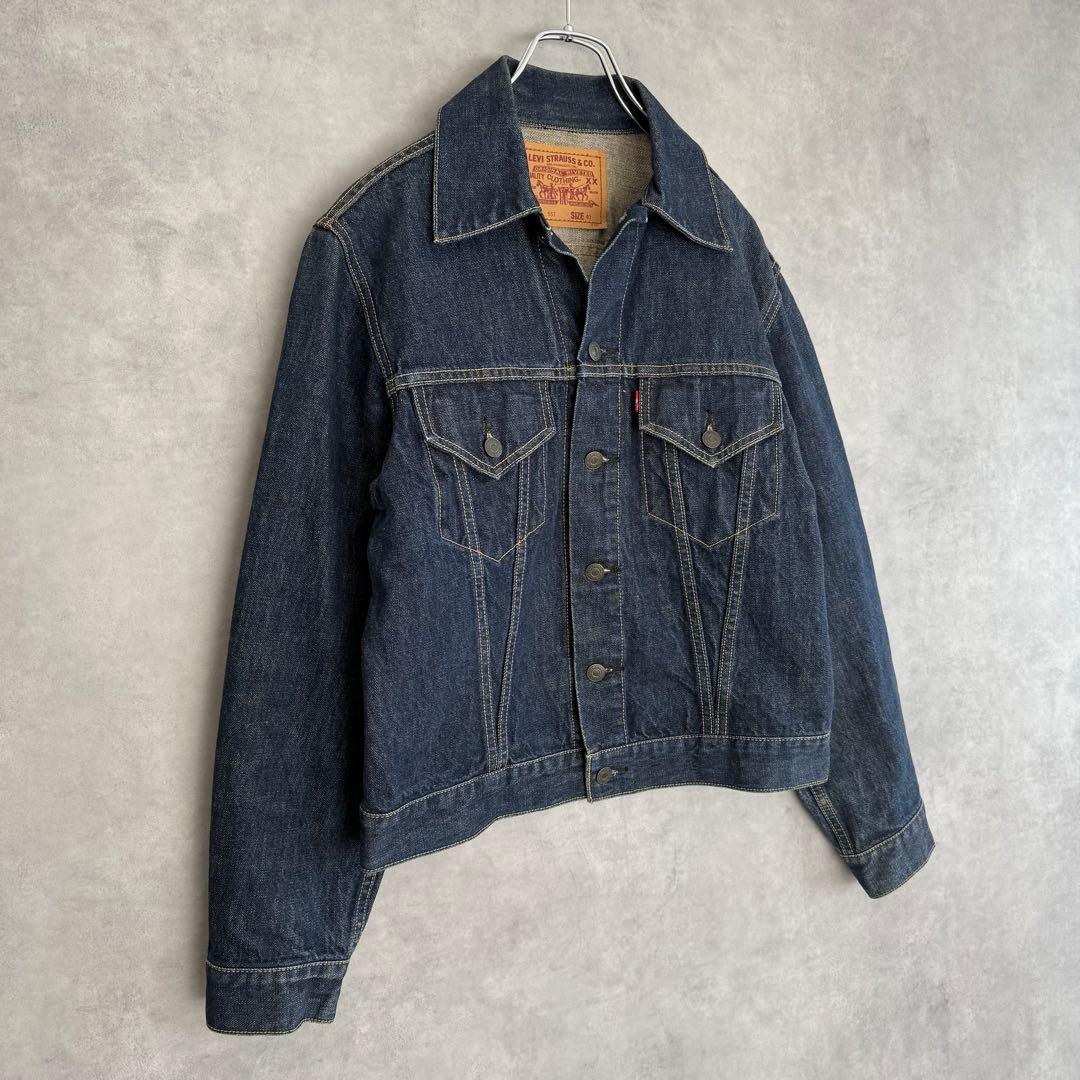 90s日本製復刻 LEVI'S リーバイス 71557 3rd デニムジャケット - メルカリ