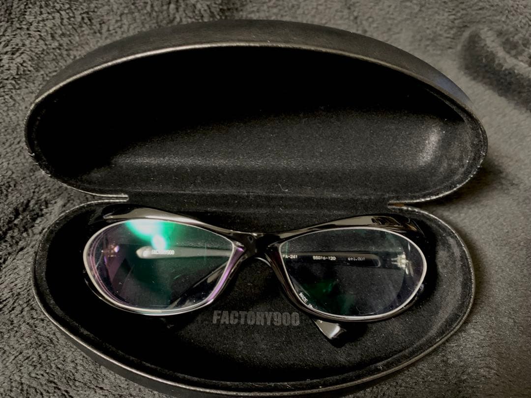 FA-241 FACTORY900 黒 (度ありとなしレンズ付) ケース付き