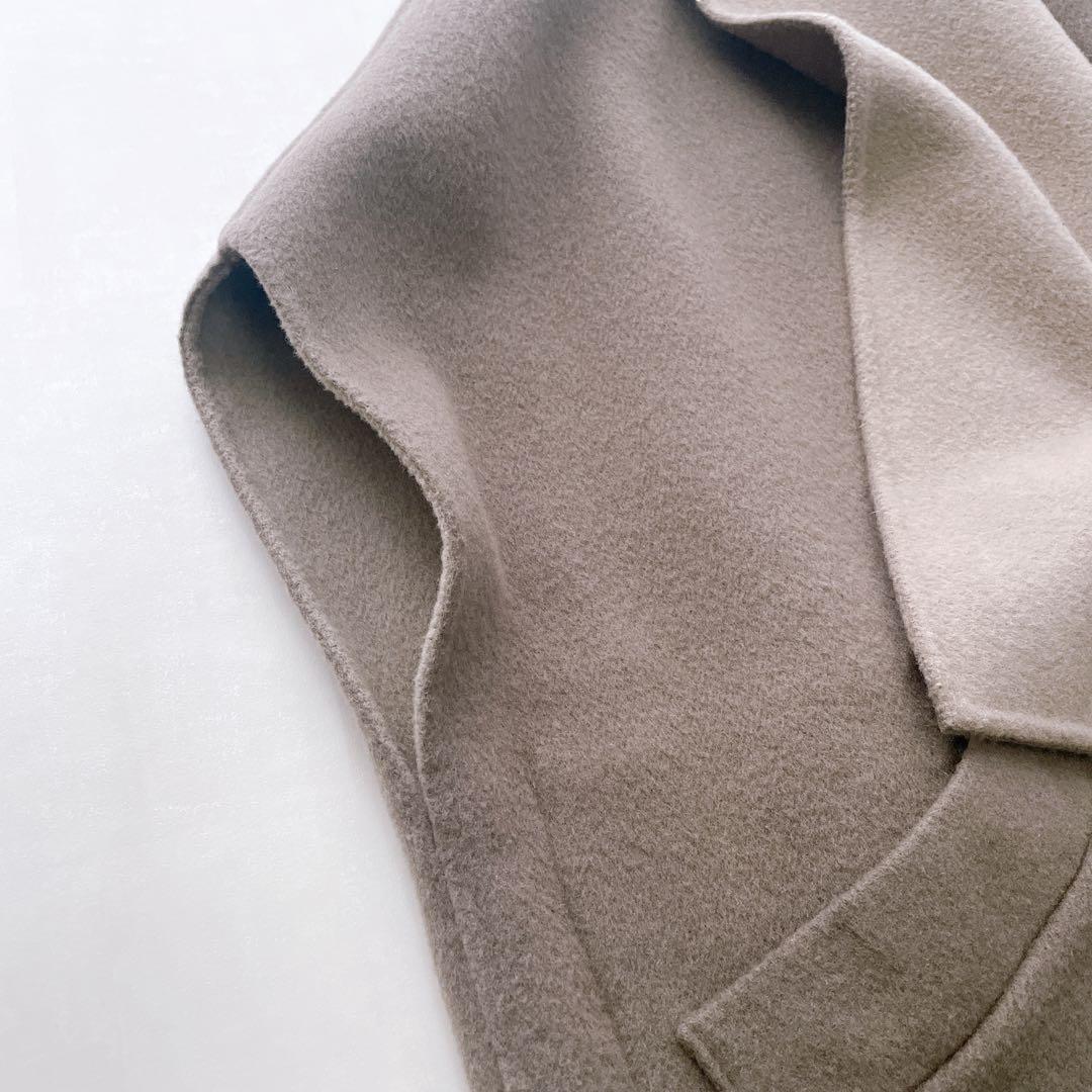 美品✨近年 ルームエイト ラップストールコート リバーシブル ダブル