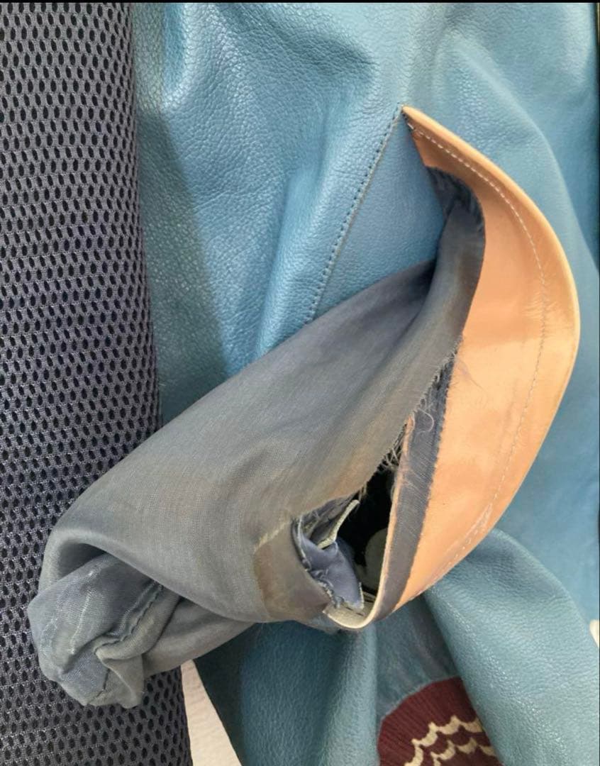 【希少】miumiu 00's スタジャン ブルゾン52レザー 革archive