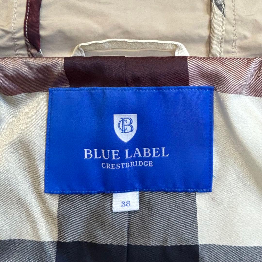 ブルーレーベルクレストブリッジ モッズコート ノバチェック ライト