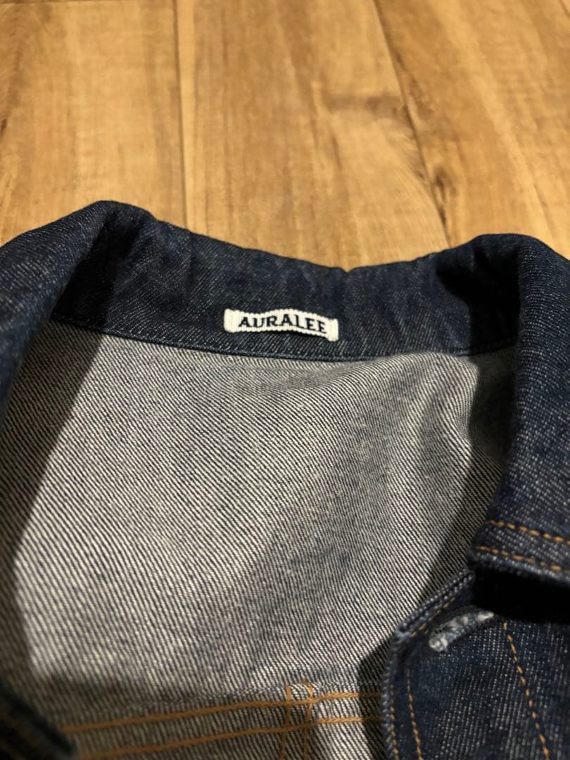 ジャケット・アウター AURALEE WASHED HARD TWIST DENIM BLOUZON3