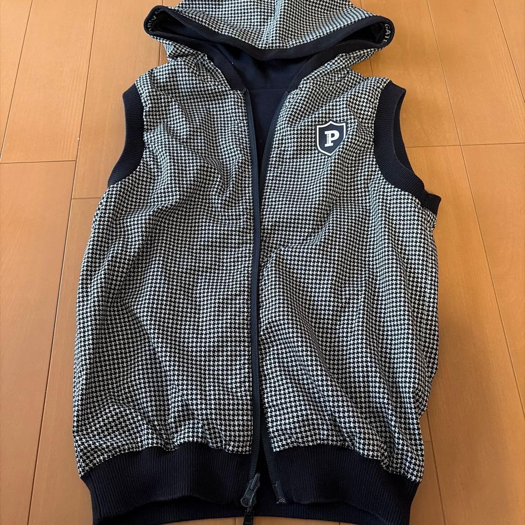 パーリーゲイツフード付きレディースベスト