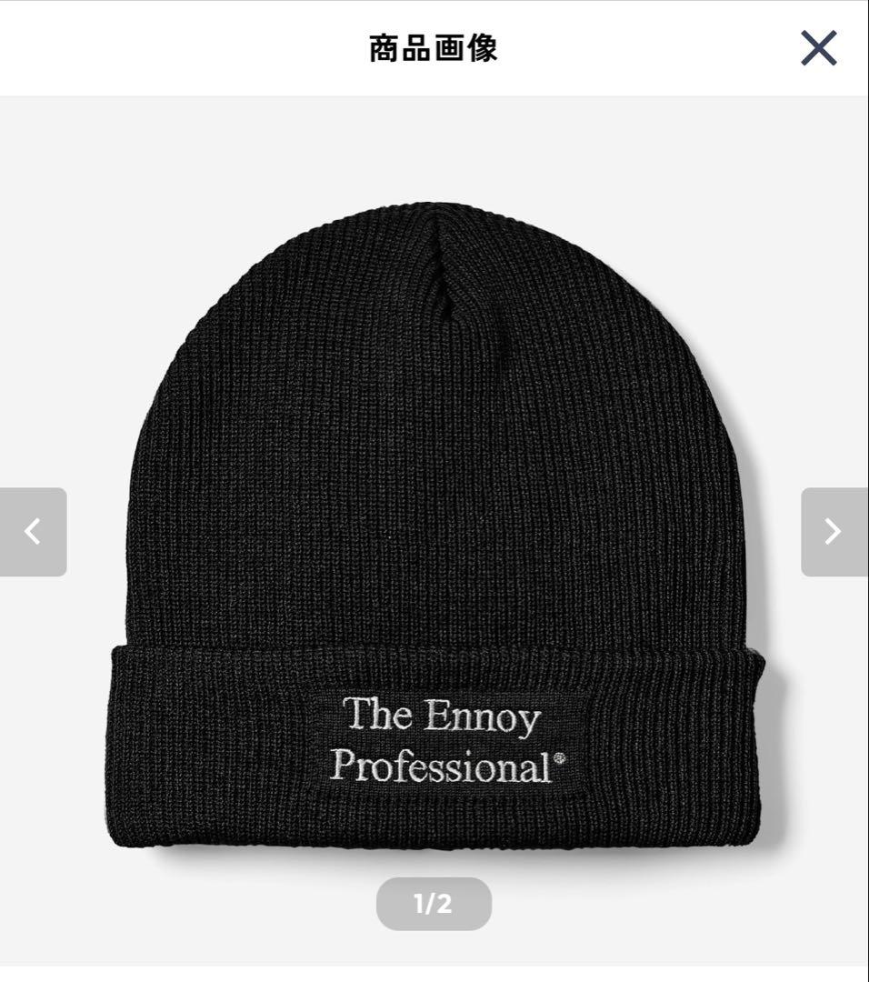 The Ennoy Professional ニット帽 黒 エンノイ