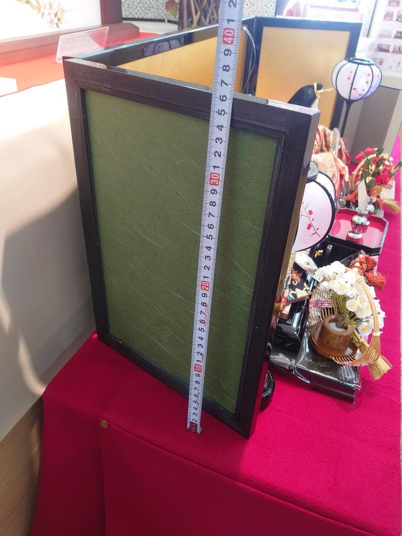 おひなさま用落とし金屏風と平台のセット●注意文あり●