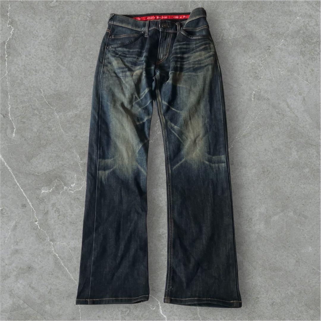 00s archive日本製 Edwin wild fire鬼ヒゲフレアデニム - メルカリ