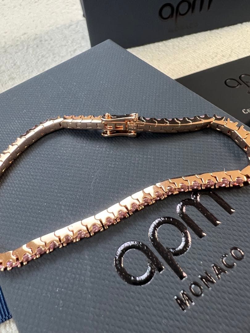 【apm MONACO 】ローズゴールドブレスレット ギフトボックス付き