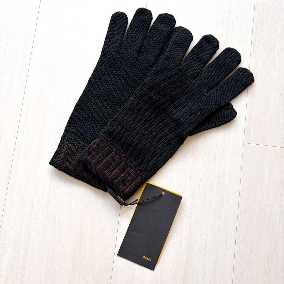 【新品】FENDI フェンディ ズッカ柄 ニット 手袋 黒 楽天市場】フェンディ ズッカ（手袋・アームカバー｜バッグ・小物