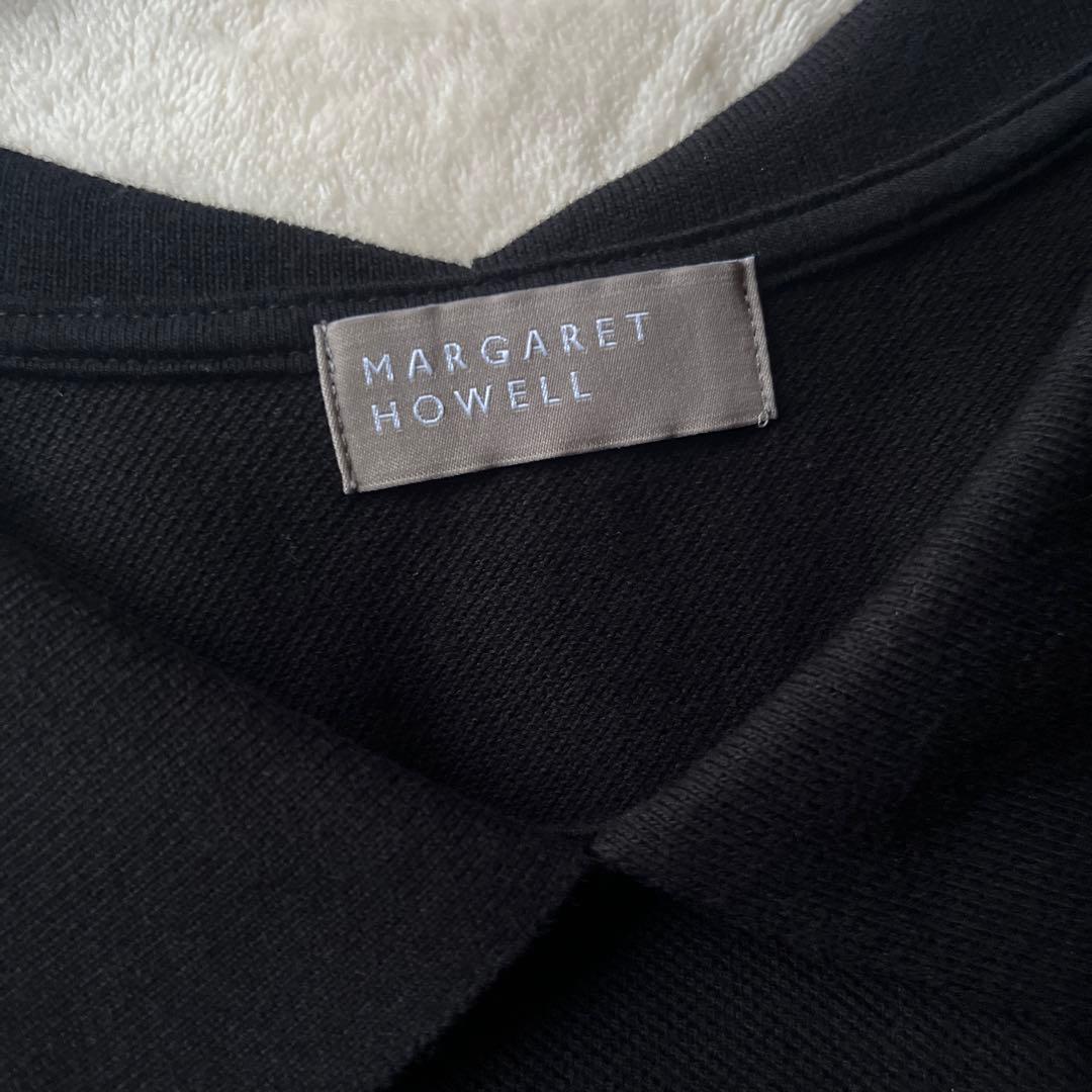極美品✨22ssマーガレットハウエル　ポロシャツ　プルオーバー　ブラック