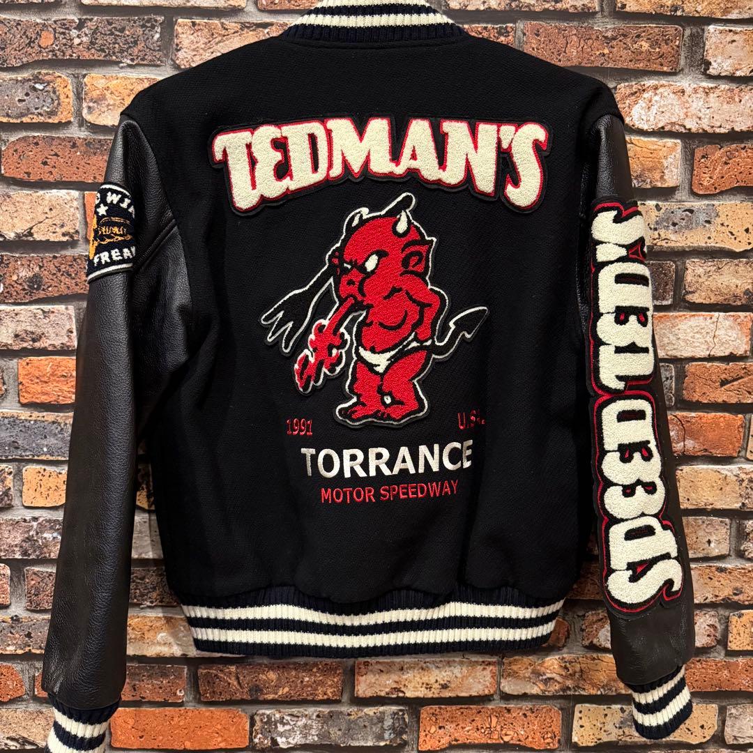 【希少】600着限定　テッドマン　スタジャン　アワードジャケット　袖レザー　42