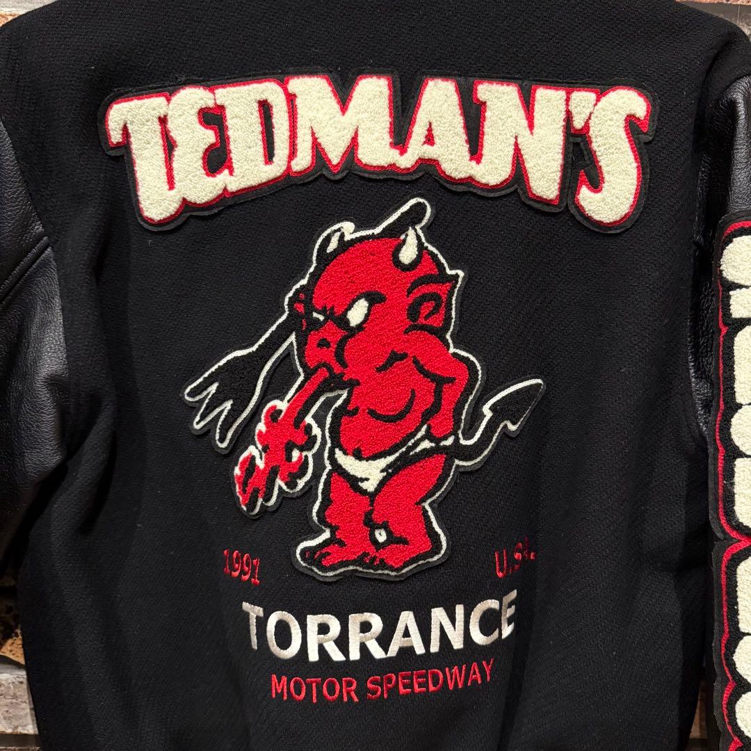 【希少】600着限定　テッドマン　スタジャン　アワードジャケット　袖レザー　42