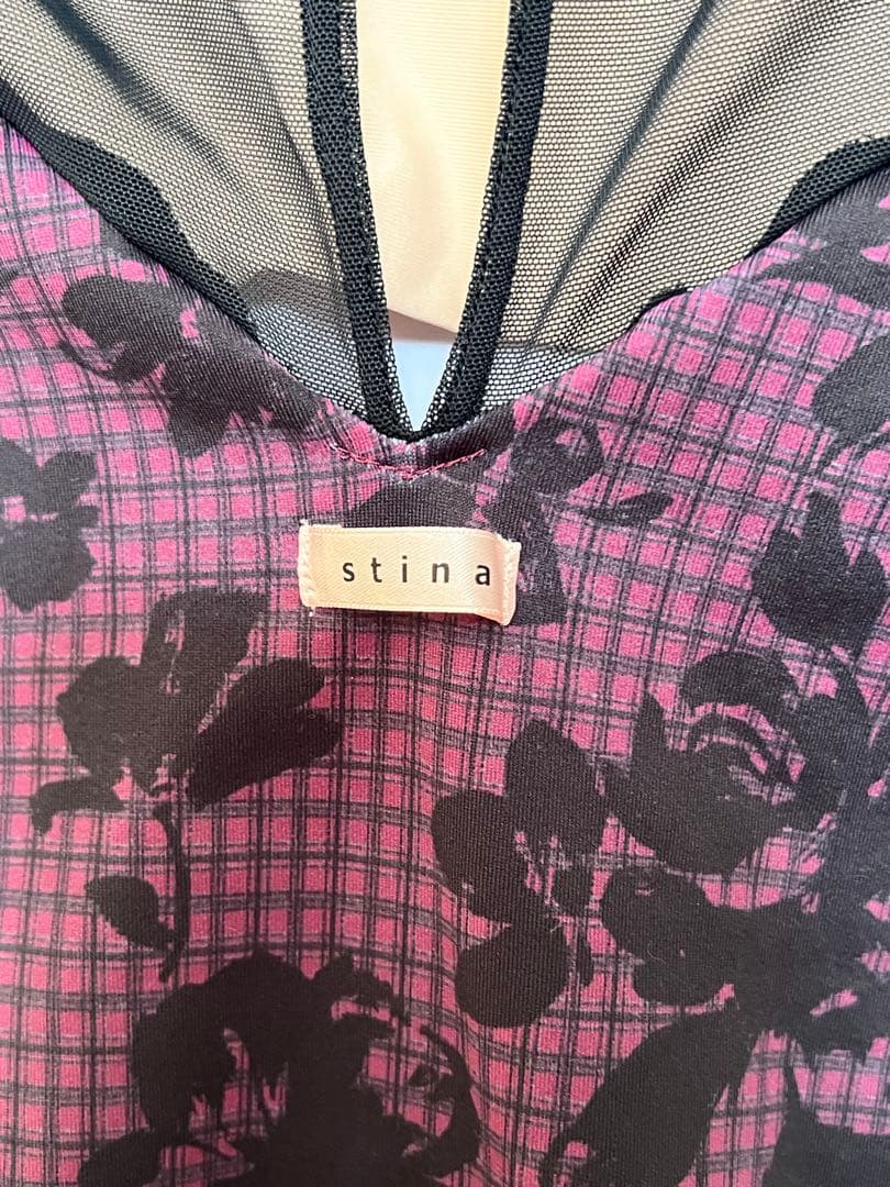 stina 花柄レオタード 長袖 メッシュ 最 安 価格