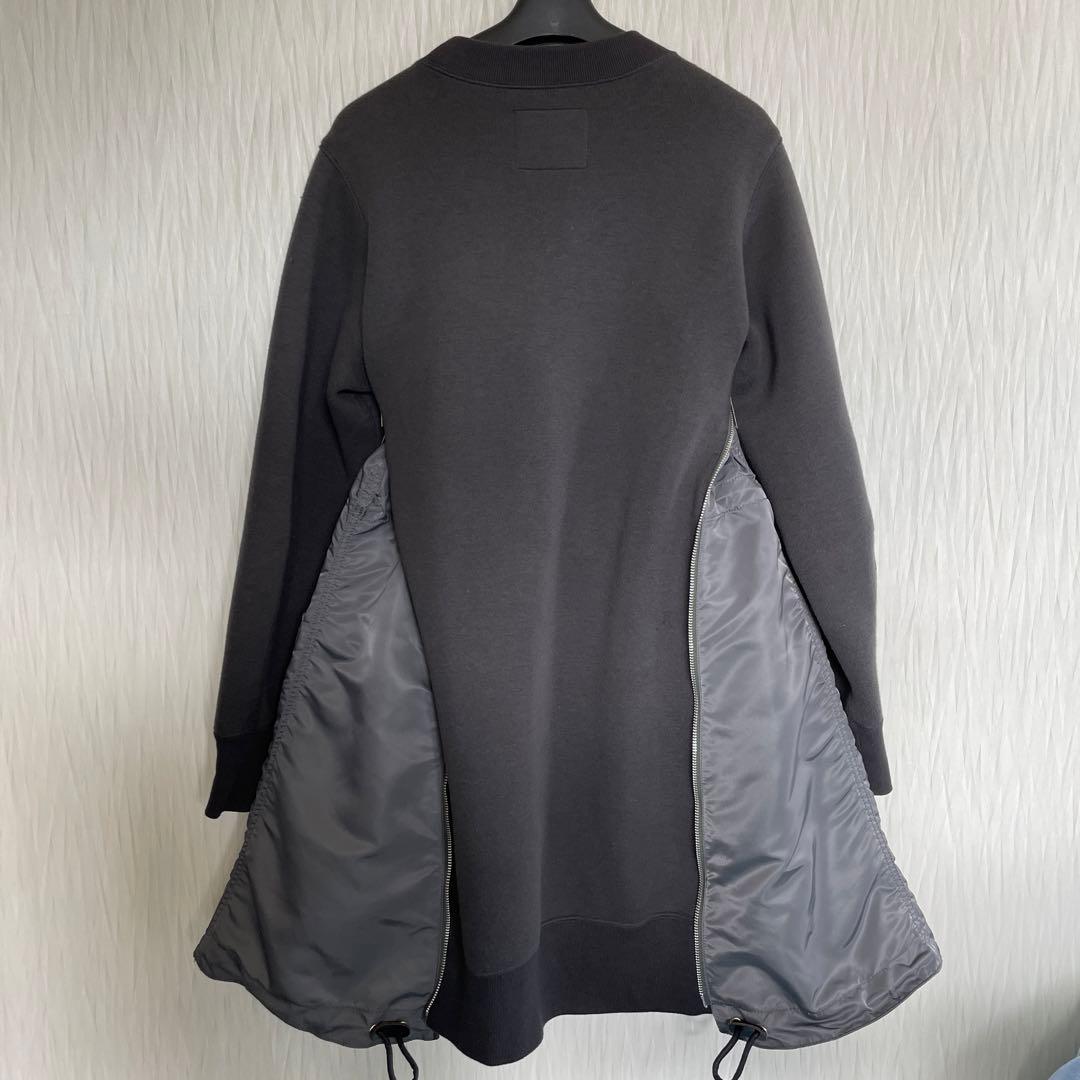gさまsacai スウェットMA-1 ドッキングワンピース【1】