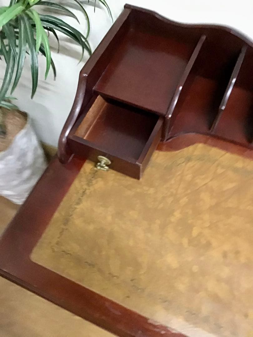 つき☆管243☆英国調☆ヨーロピアンクラシック☆アンティークデスク☆平机