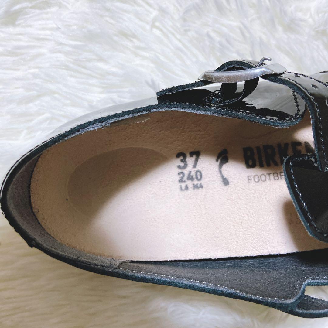 のんちゃん ⭐️ ビルケンシュトック 37 24.0 ティッケル エナメル