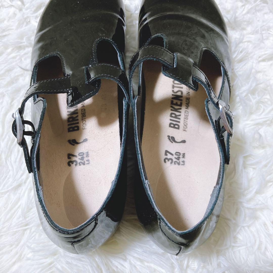 のんちゃん ⭐️ ビルケンシュトック 37 24.0 ティッケル エナメル