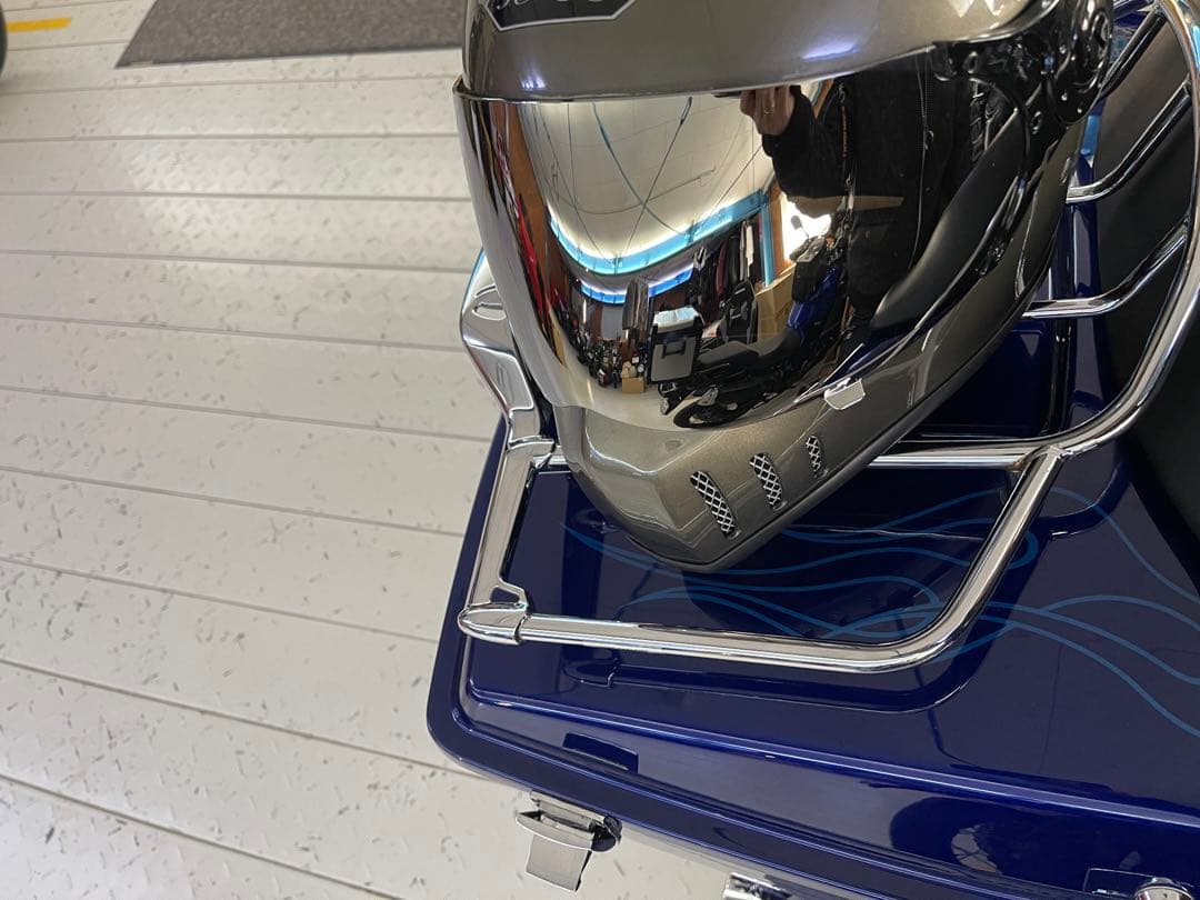 ト*ヤ様 HORIZONシルバーフルフェイスヘルメット ミラーシールドXL