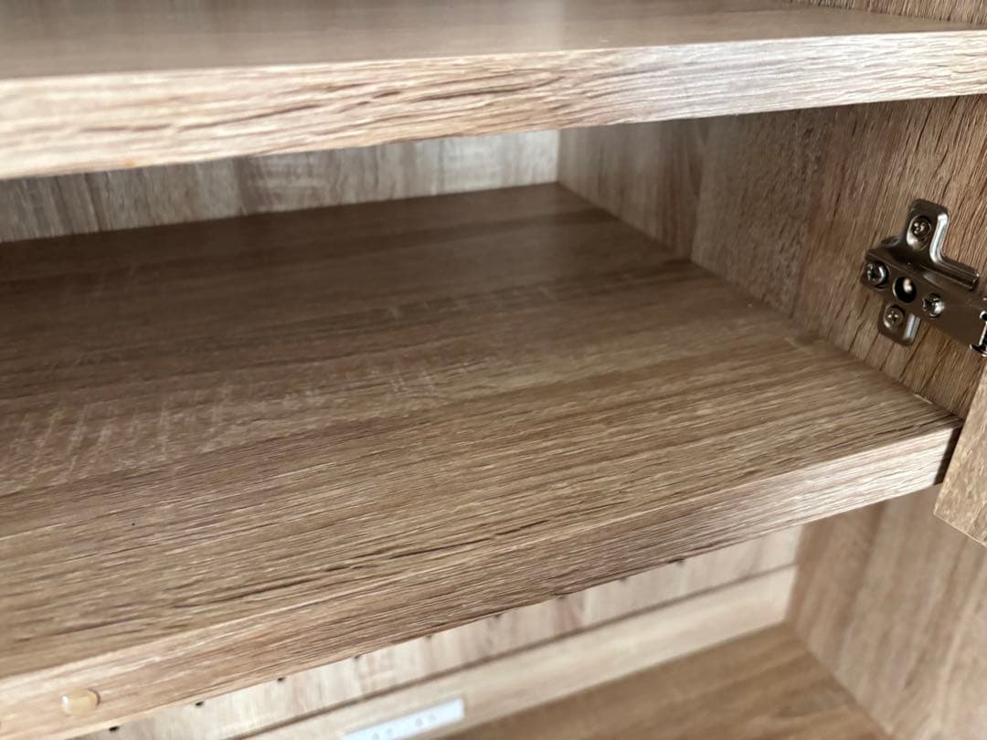 LOWYA スリムキッチン収納　食器棚　レンジ台収納棚ラック　1年使用