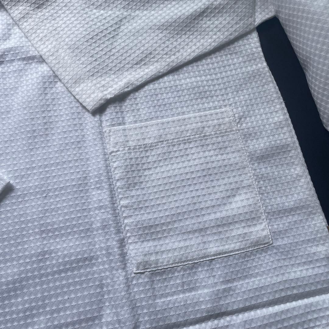 長袖　パジャマ　綿混　リラックスウェア　ホワイト　白　ユニセックス　ナハテラス