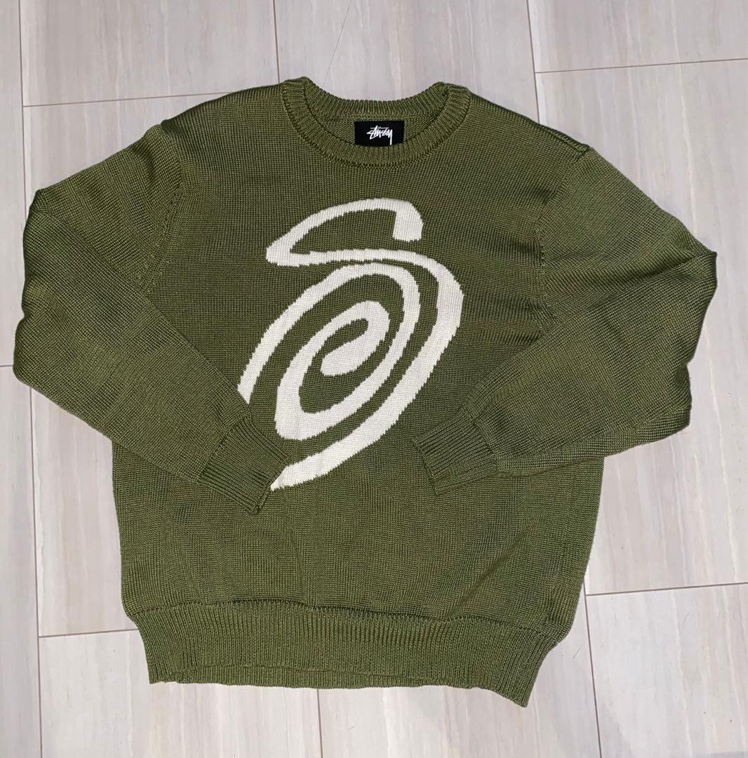 Stussy スワールロゴ ニットセーター M - メルカリ