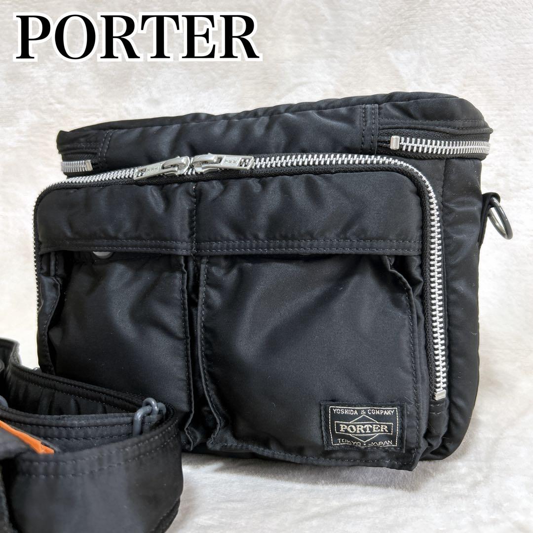 ✨美品✨PORTER タンカー カメラバッグ ショルダー 2way ブラック