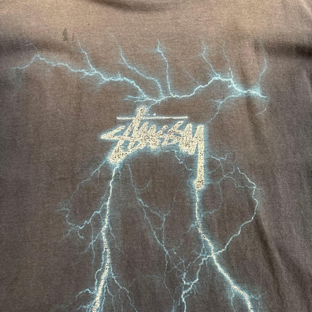 Stussy 雷グラフィック Tシャツ Lサイズ - メルカリ