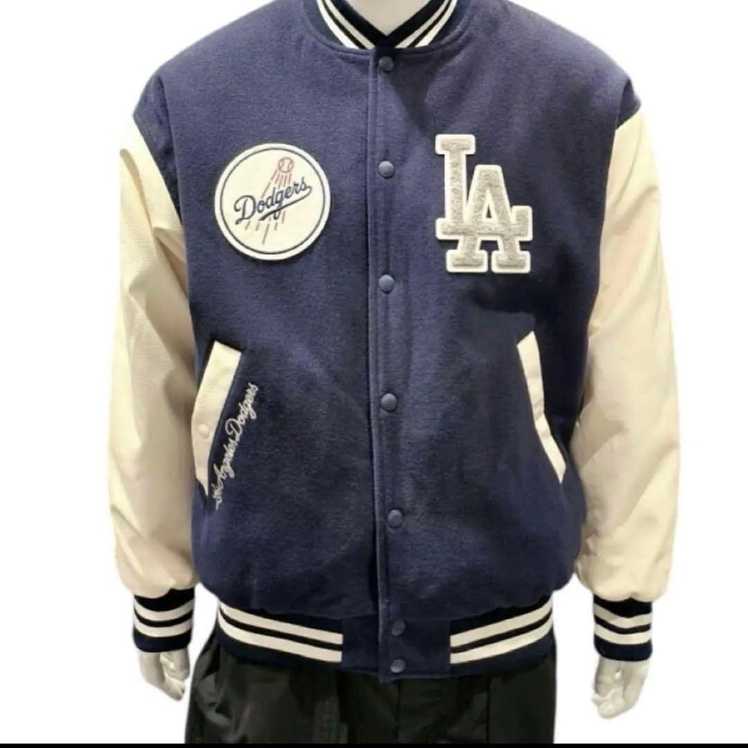【即完品】ニューエラ ドジャース XL スタジャン 紺 ヴァーシティジャケット
