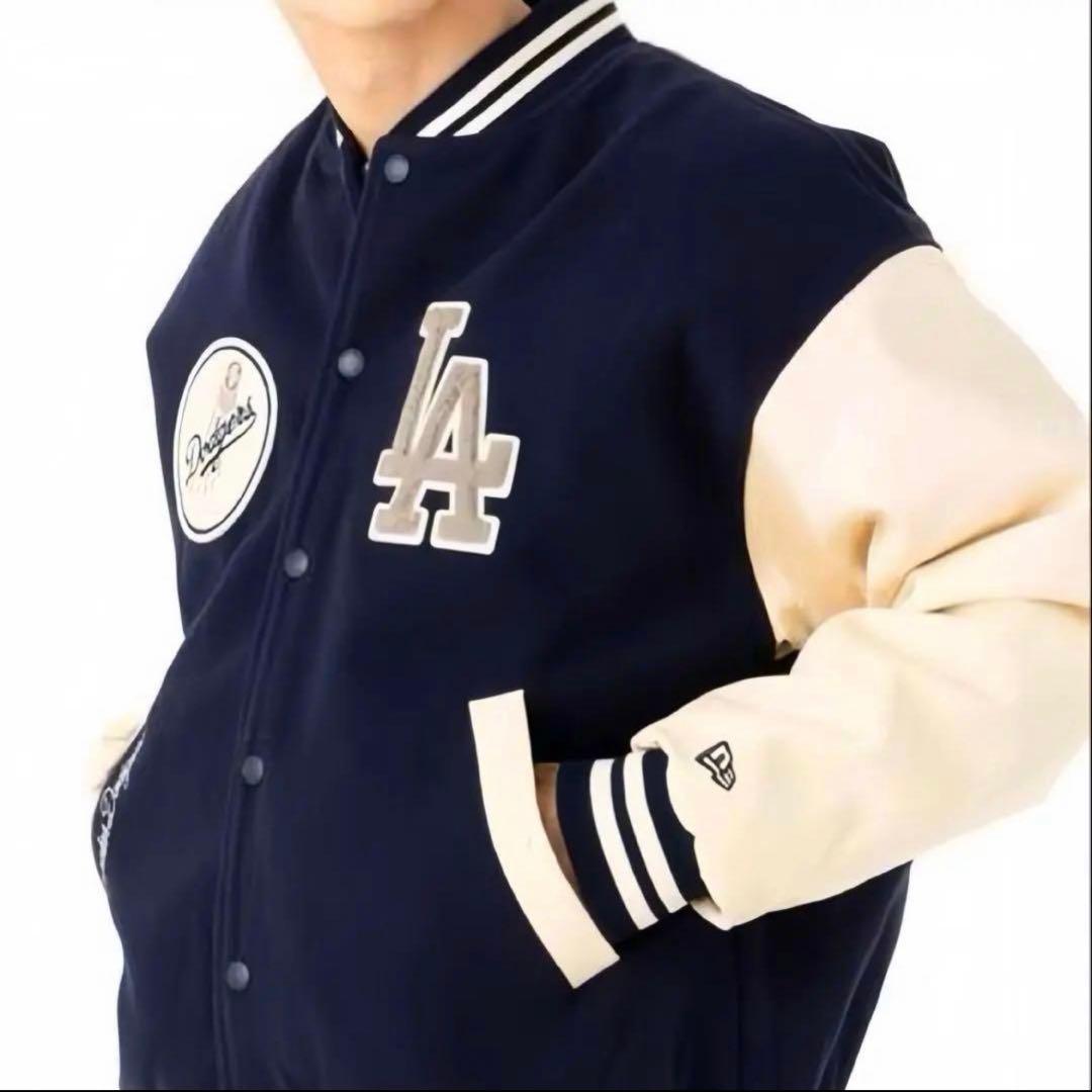 【即完品】ニューエラ ドジャース XL スタジャン 紺 ヴァーシティジャケット