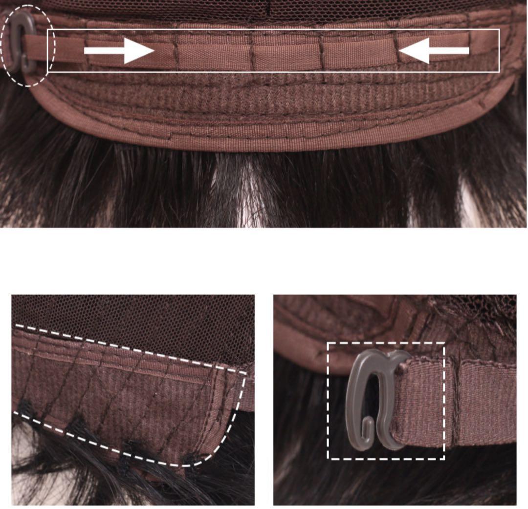 総手植え人毛ウィッグ☆自然☆ ふわっと軽いカールショート☆☆ST86 黒