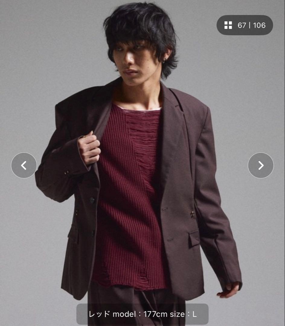 GRANCY】Pierced Damage Knit / ピアスダメージニット - メルカリ